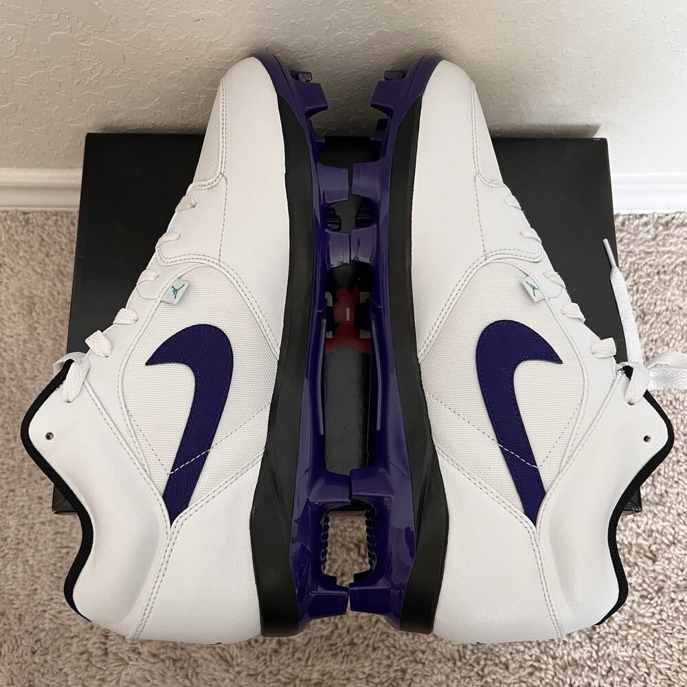 Nike Air Jordan Stadium 90 Football Cleat White Grape Ice HQ0210-105 Size 13 New - Picture 6 of 9